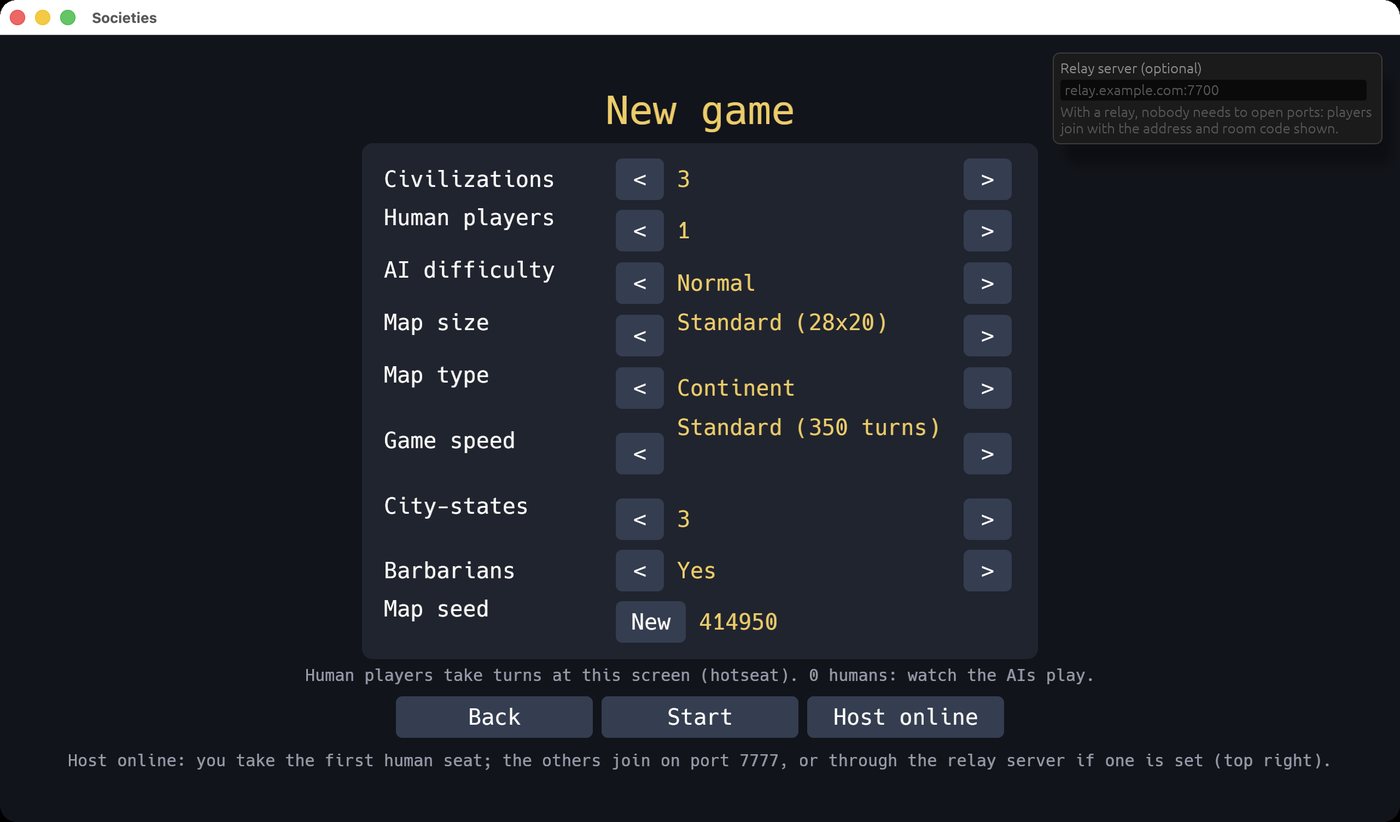 Set up a game your way